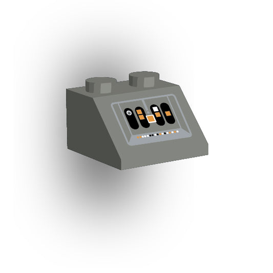 Control Panel 2x2 45 Degree Slope: Dark Bluish Gray Control Panel 3