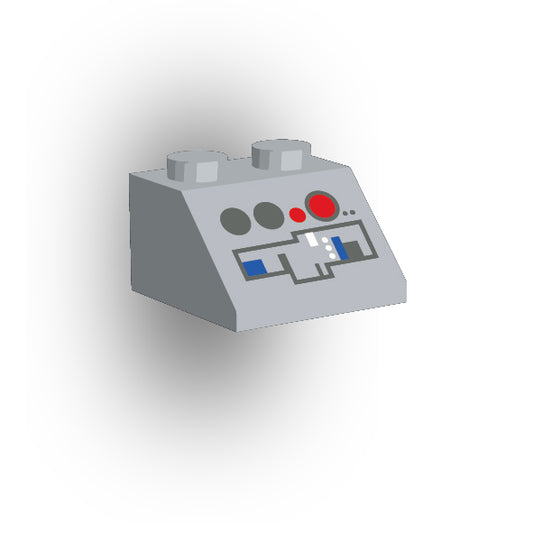 Control Panel 2x2 45 Degree Slope: Light Bluish Gray Control Panel 4