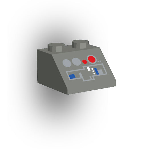 Control Panel 2x2 45 Degree Slope: Dark Bluish Gray Control Panel 4