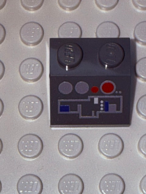 Control Panel 2x2 45 Degree Slope: Dark Bluish Gray Control Panel 4
