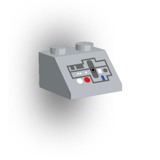 Control Panel 2x2 45 Degree Slope: Light Bluish Gray Control Panel 6