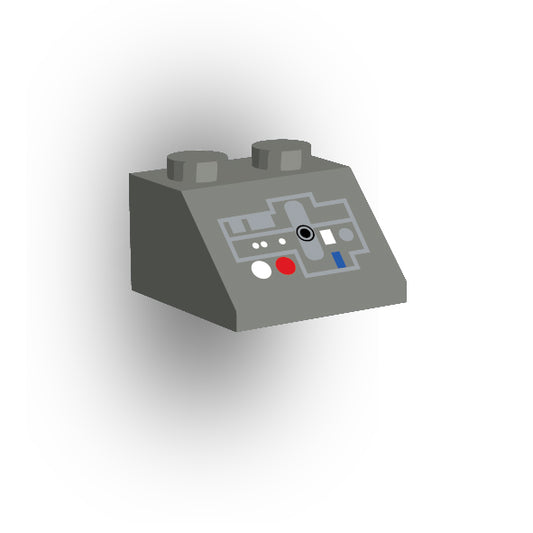 Control Panel 2x2 45 Degree Slope: Dark Bluish Gray Control Panel 6