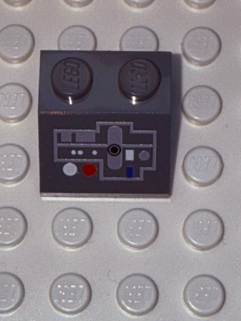 Control Panel 2x2 45 Degree Slope: Dark Bluish Gray Control Panel 6