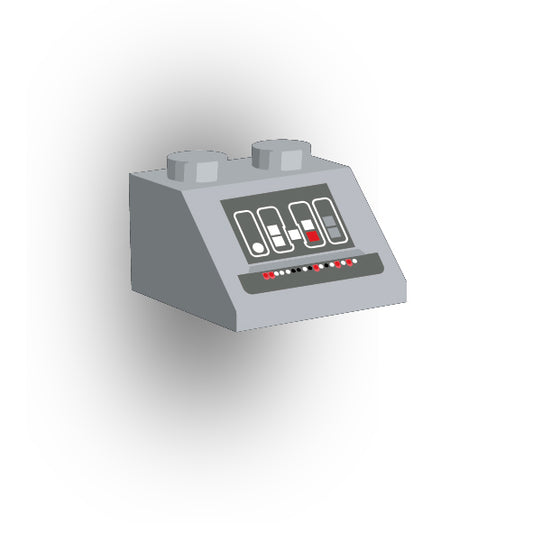 Control Panel 2x2 45 Degree Slope: Light Bluish Gray Control Panel 7