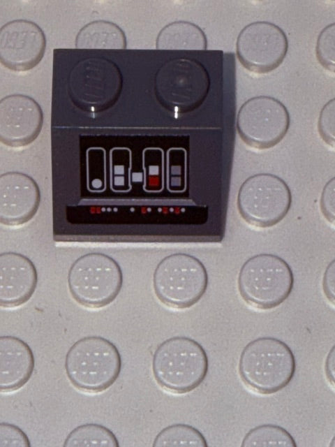 Control Panel 2x2 45 Degree Slope: Dark Bluish Gray Control Panel 7