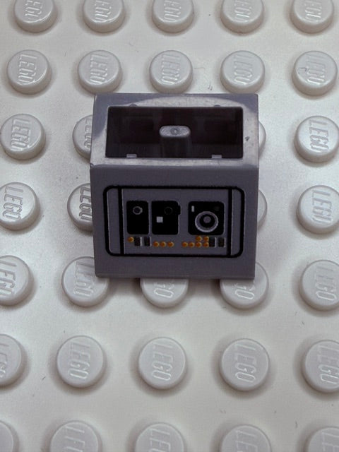 Control Panel 2x2 45 Degree Inverted Slope: Light Bluish Gray Control Panel 2