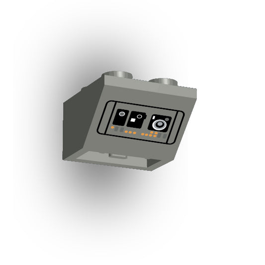 Control Panel 2x2 45 Degree Inverted Slope: Dark Bluish Gray Control Panel 2