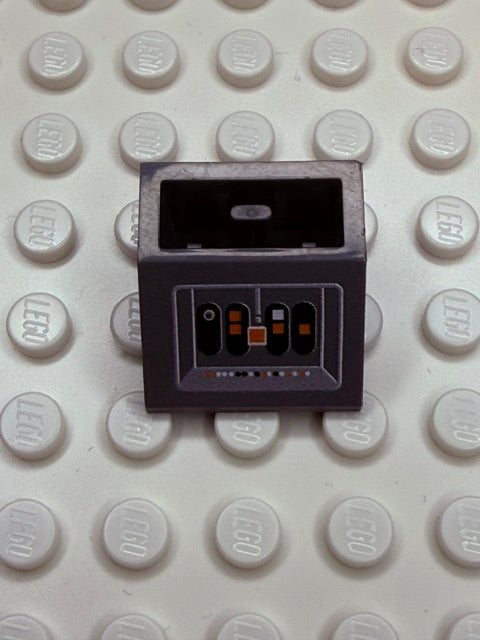 Control Panel 2x2 45 Degree Inverted Slope: Dark Bluish Gray Control Panel 3