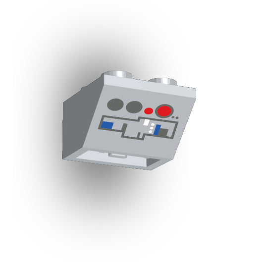 Control Panel 2x2 45 Degree Inverted Slope: Light Bluish Gray Control Panel 4