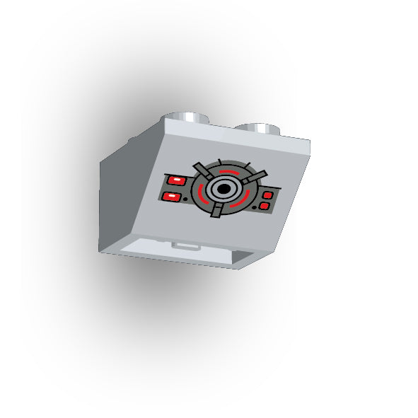 Control Panel 2x2 45 Degree Inverted Slope: Light Bluish Gray Control Panel 5