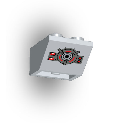 Control Panel 2x2 45 Degree Inverted Slope: Light Bluish Gray Control Panel 5