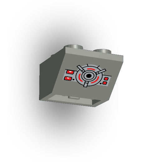 Control Panel 2x2 45 Degree Inverted Slope: Dark Bluish Gray Control Panel 5