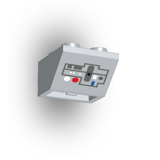Control Panel 2x2 45 Degree Inverted Slope: Light Bluish Gray Control Panel 6