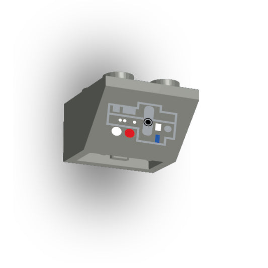 Control Panel 2x2 45 Degree Inverted Slope: Dark Bluish Gray Control Panel 6