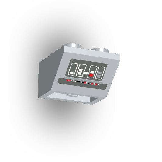 Control Panel 2x2 45 Degree Inverted Slope: Light Bluish Gray Control Panel 7