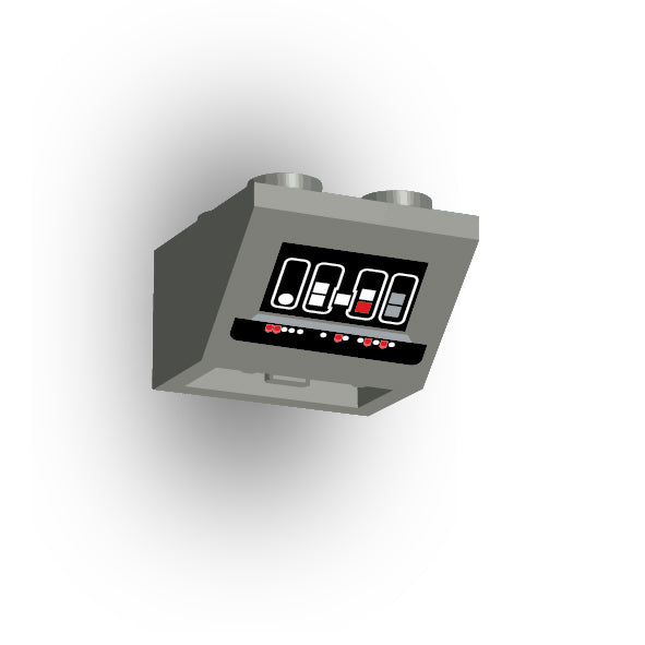 Control Panel 2x2 45 Degree Inverted Slope: Dark Bluish Gray Control Panel 7