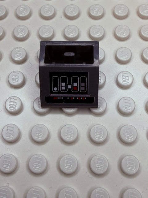 Control Panel 2x2 45 Degree Inverted Slope: Dark Bluish Gray Control Panel 7