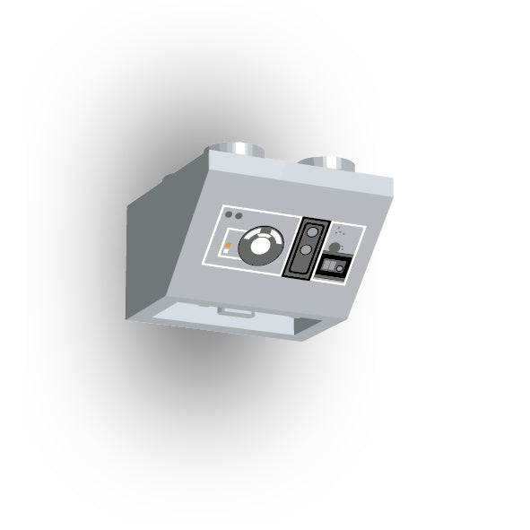 Control Panel 2x2 45 Degree Inverted Slope: Light Bluish Gray Control Panel 8