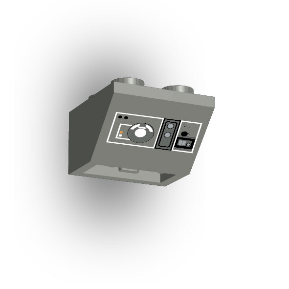Control Panel 2x2 45 Degree Inverted Slope: Dark Bluish Gray Control Panel 8