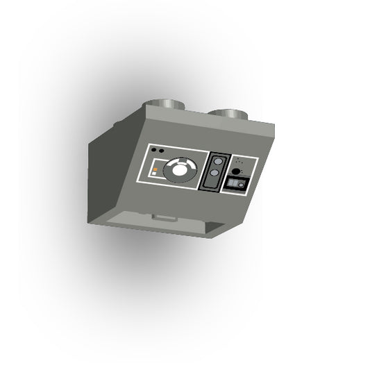 Control Panel 2x2 45 Degree Inverted Slope: Dark Bluish Gray Control Panel 8