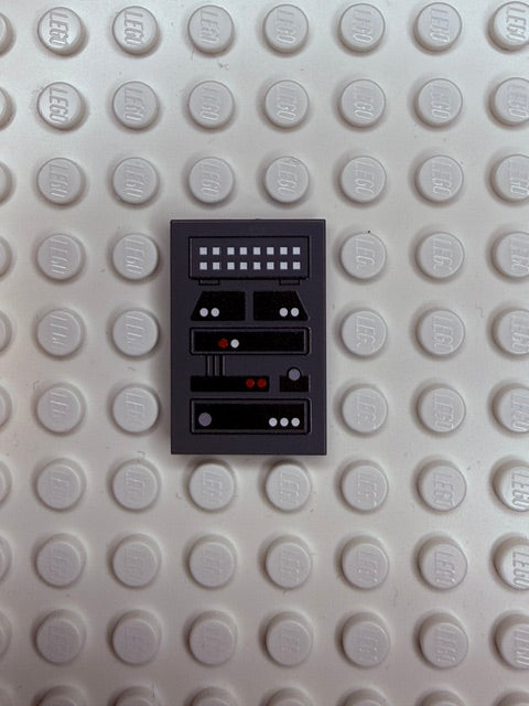Control Panel 2x3 Tile: Dark Bluish Gray Control Panel 5