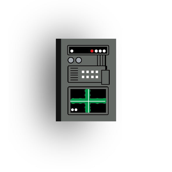 Control Panel 2x3 Tile: Dark Bluish Gray Control Panel 6