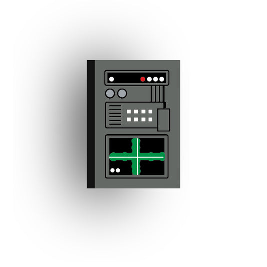Control Panel 2x3 Tile: Dark Bluish Gray Control Panel 6