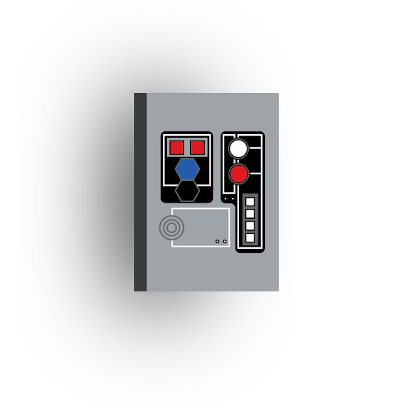Control Panel 2x3 Tile: Light Bluish Gray Control Panel 1