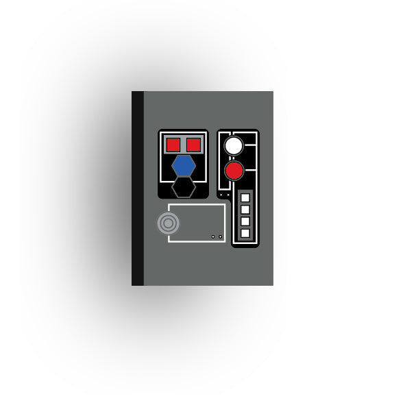 Control Panel 2x3 Tile: Dark Bluish Gray Control Panel 1