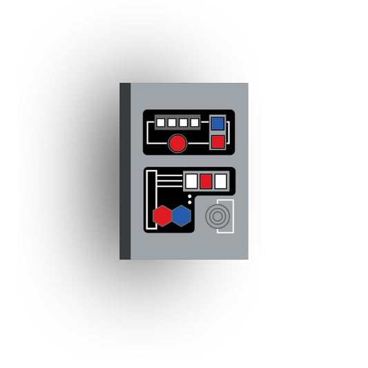 Control Panel 2x3 Tile: Light Bluish Gray Control Panel 2