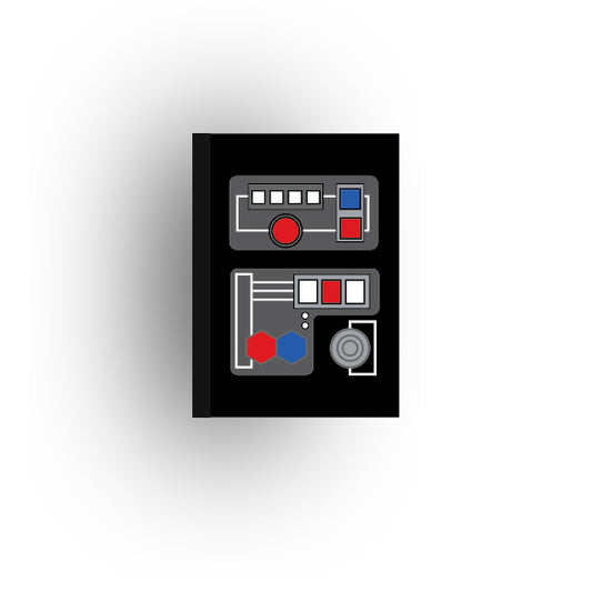 Control Panel 2x3 Tile: Black Control Panel 2