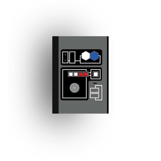 Control Panel 2x3 Tile: Dark Bluish Gray Control Panel 3
