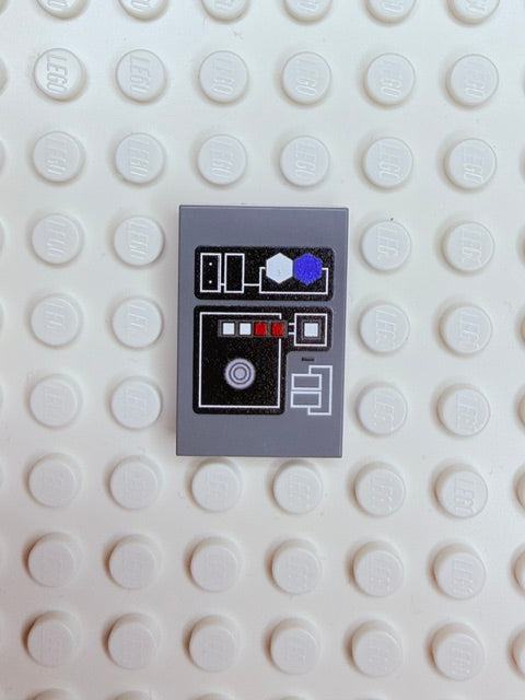 Control Panel 2x3 Tile: Dark Bluish Gray Control Panel 3