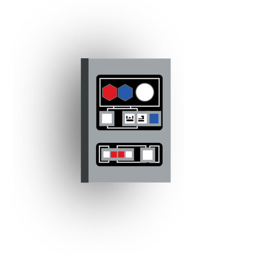 Control Panel 2x3 Tile: Light Bluish Gray Control Panel 4