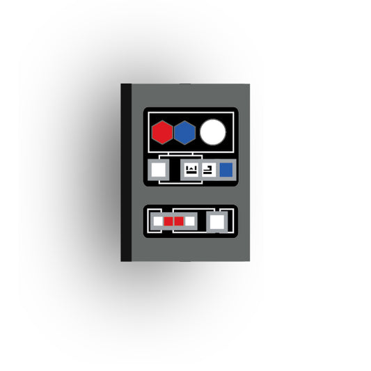 Control Panel 2x3 Tile: Dark Bluish Gray Control Panel 4