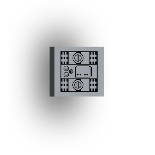 Control Panel 2x2 Tile: Light Bluish Gray Control Panel 3
