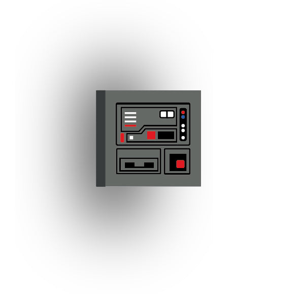 Control Panel 2x2 Tile: Dark Bluish Gray Control Panel 4