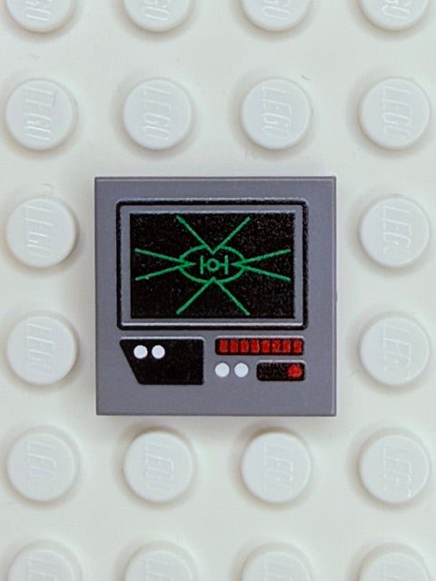 Control Panel 2x2 Tile: Dark Bluish Gray Control Panel 5