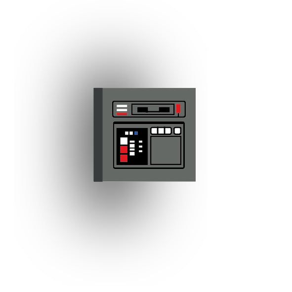 Control Panel 2x2 Tile: Dark Bluish Gray Control Panel 6