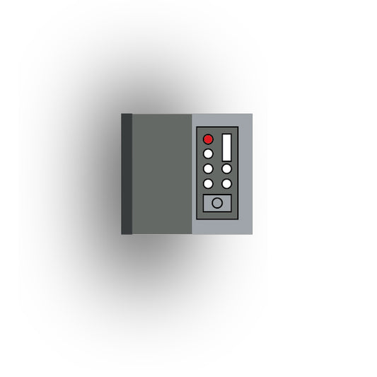 Control Panel 2x2 Tile: Dark Bluish Gray Control Panel 7