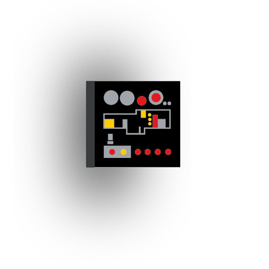 Control Panel 2x2 Tile: Black Control Panel 10