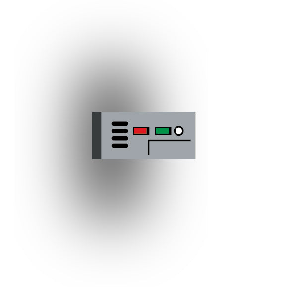 Control Panel 1x2 Tile: Light Bluiish Gray Control Panel 2