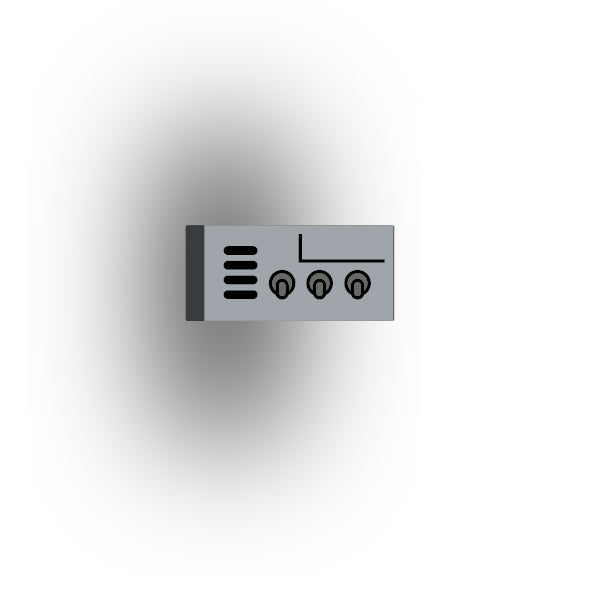 Control Panel 1x2 Tile: Light Bluiish Gray Control Panel 3