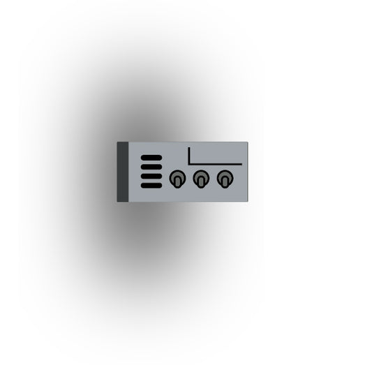 Control Panel 1x2 Tile: Light Bluiish Gray Control Panel 3