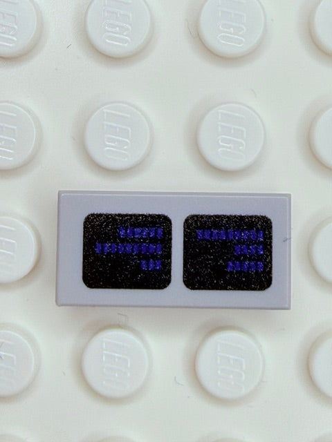 Control Panel 1x2 Tile: Light Bluiish Gray Control Panel 4