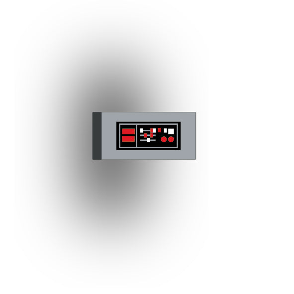 Control Panel 1x2 Tile: Light Bluiish Gray Control Panel 5