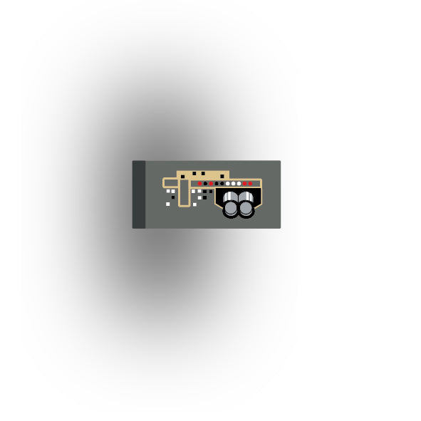 Control Panel 1x2 Tile: Dark Bluiish Gray Control Panel 7