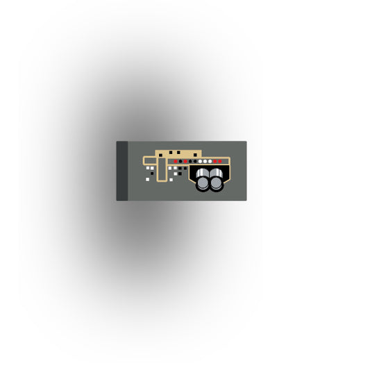Control Panel 1x2 Tile: Dark Bluiish Gray Control Panel 7