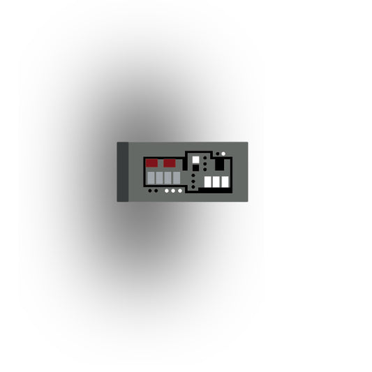 Control Panel 1x2 Tile: Dark Bluiish Gray Control Panel 8