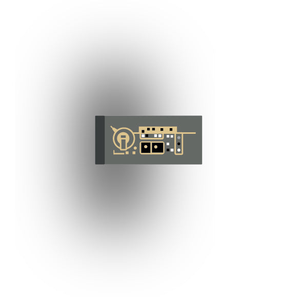 Control Panel 1x2 Tile: Dark Bluiish Gray Control Panel 9
